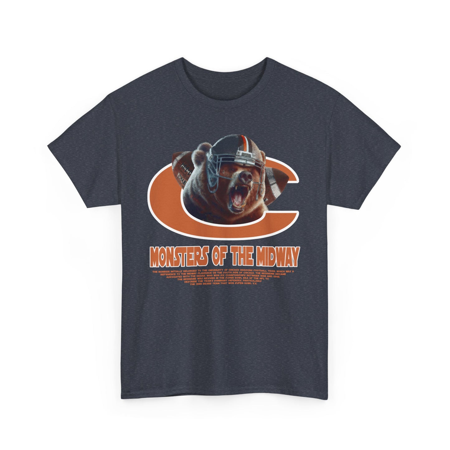 Chicago Bears Inspired Football T-Shirt | Vintage American Football Tee