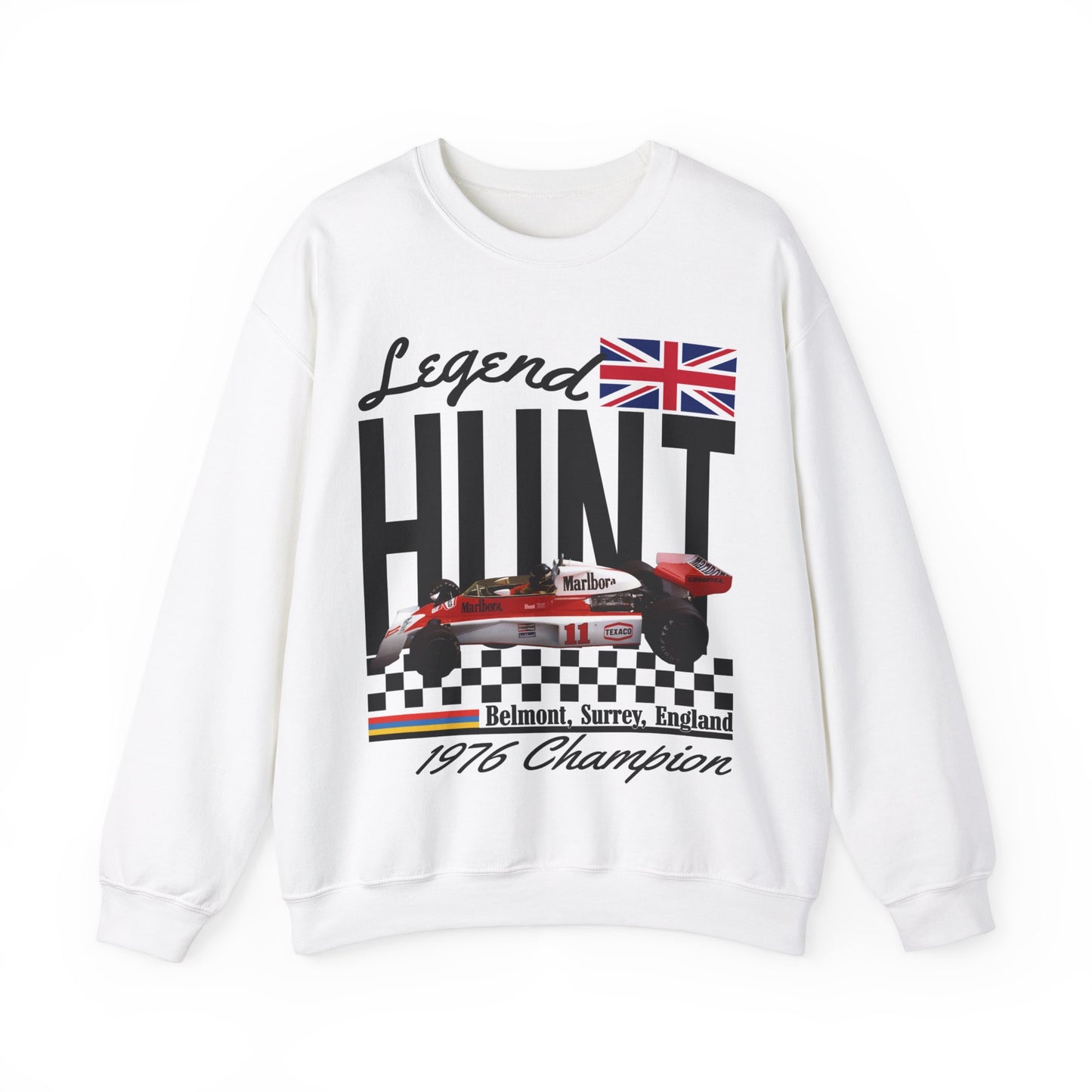 British Legend James Hunt Sweatshirt | Vintage Formula 1 Shirt