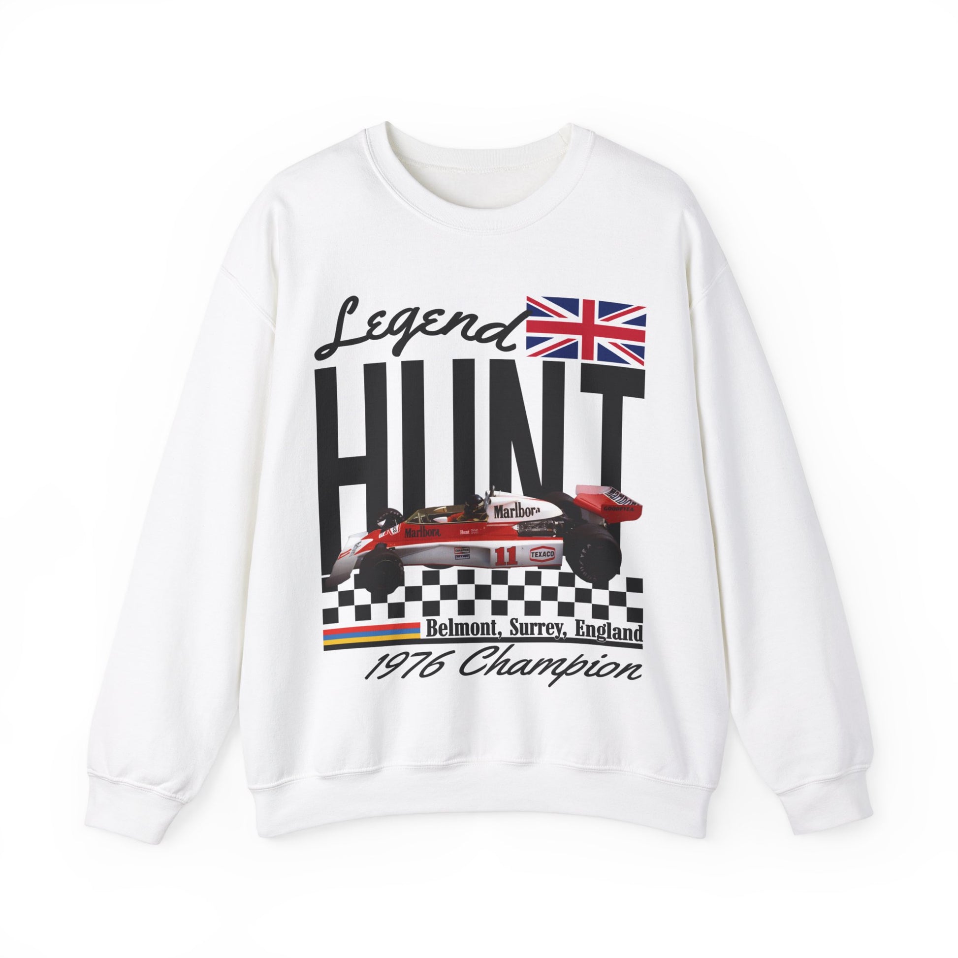 British Legend James Hunt Sweatshirt | Vintage Formula 1 Shirt