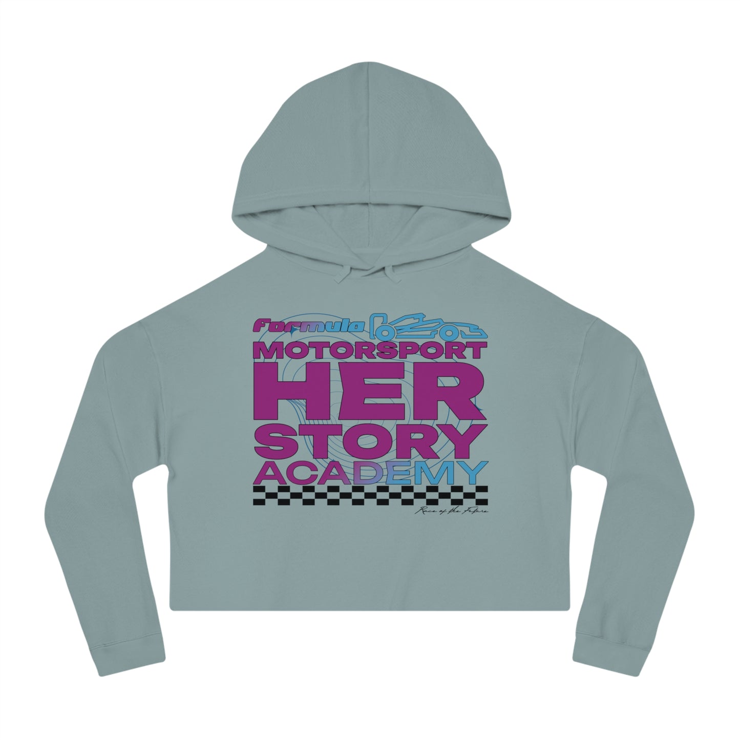 F1 Racing Academy Cropped Hoodie | Gift for Her | Women F1