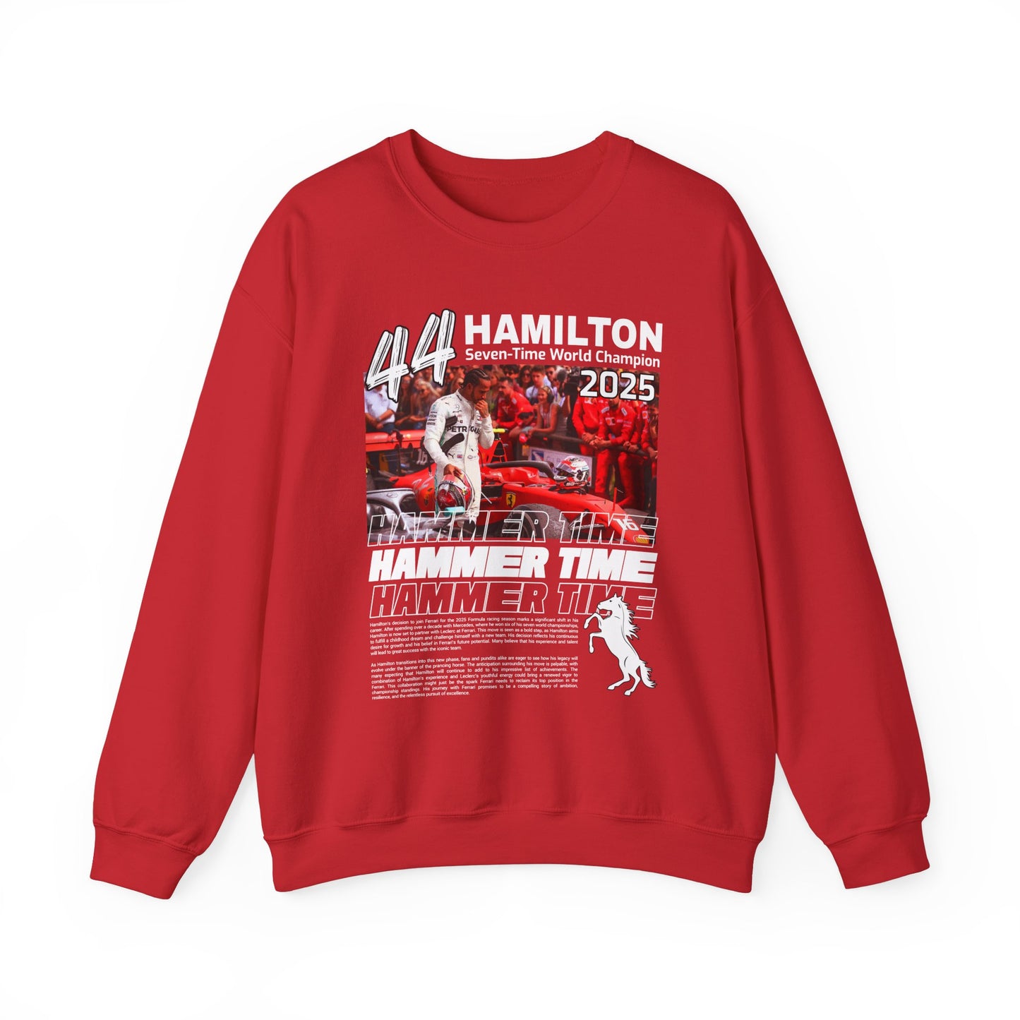 Lewis Hamilton Inspired Sweatshirt | Ferrari F1 Sweatshirt