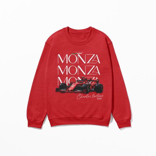 Leclerc Monza Race Winner 2019 Sweatshirt Formula Inspired Shirt F1 Gift Urban Racing Clothing Unisex Streetwear Clothes Crewneck Sweatshirt