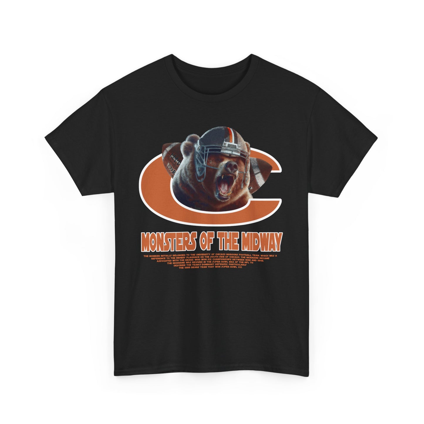 Chicago Bears Inspired Football T-Shirt | Vintage American Football Tee