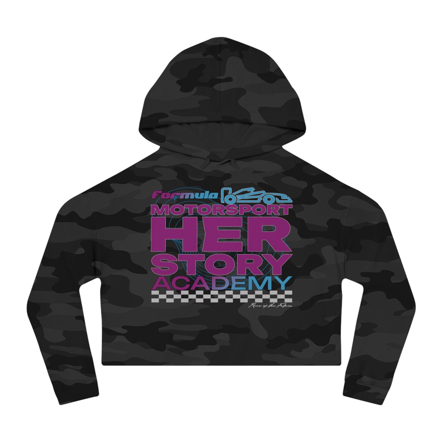 F1 Racing Academy Cropped Hoodie | Gift for Her | Women F1