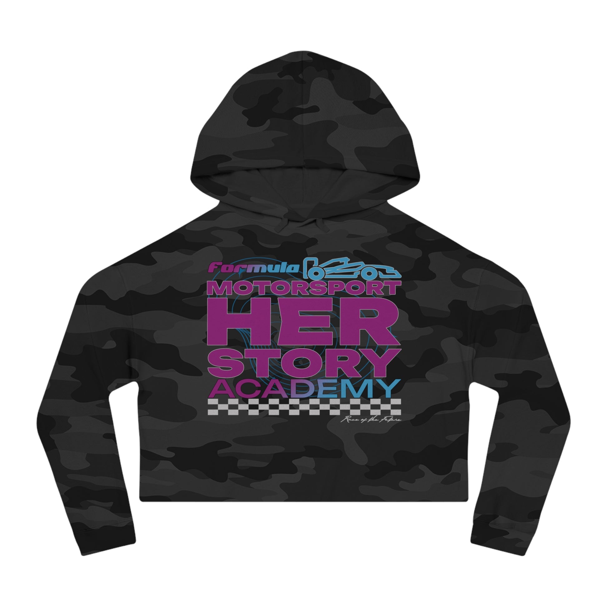 F1 Racing Academy Cropped Hoodie | Gift for Her | Women F1