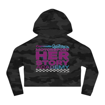 F1 Racing Academy Cropped Hoodie | Gift for Her | Women F1