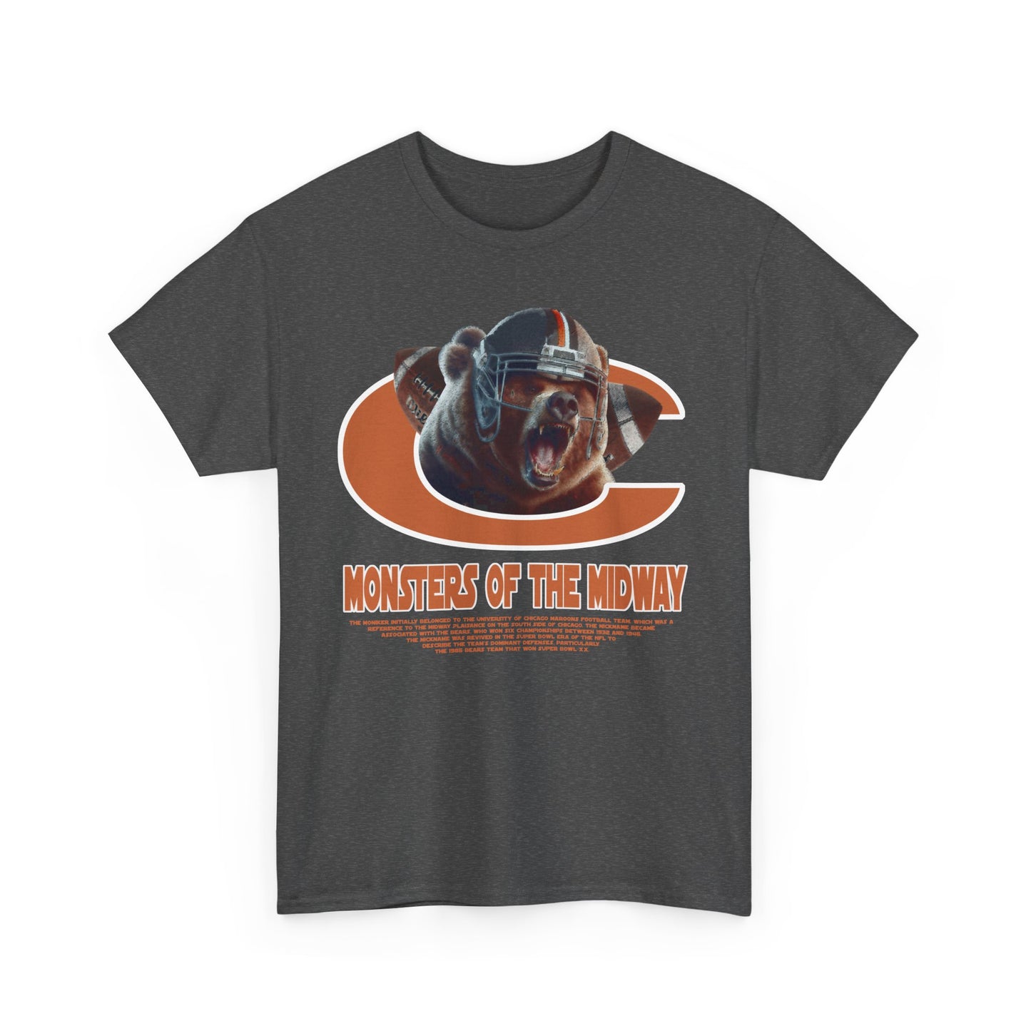 Chicago Bears Inspired Football T-Shirt | Vintage American Football Tee