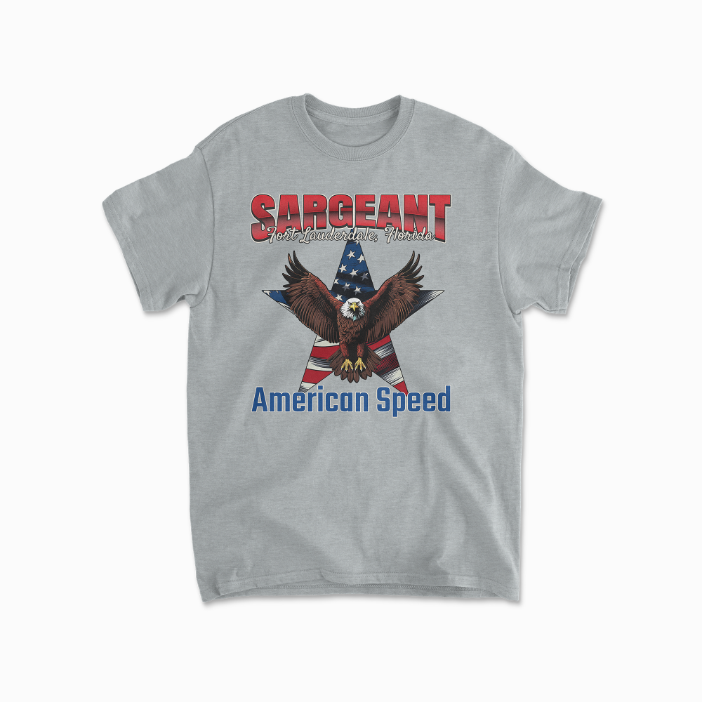 Sargeant Patriotic T-shirt Formula Race Shirt F1 Gift Inspired Formula Racing Driver Aesthetic Retro Unisex Crewneck Cotton Two Side Tee