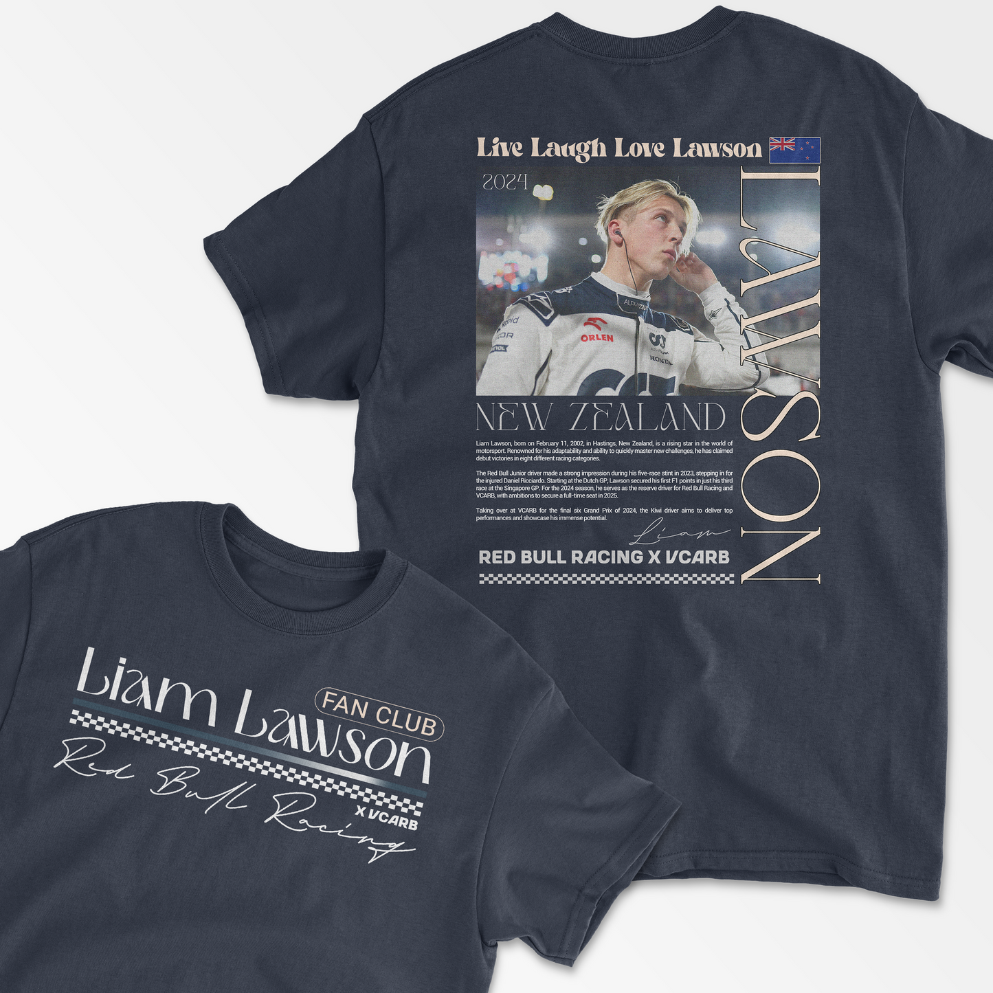 Liam Lawson Inspired Red Bull Formula 1 Racing Team T-Shirt