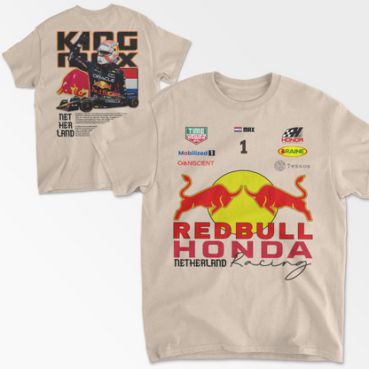 Redbull Formula 1 Inspired Max Verstappen T-Shirt | Honda Tee