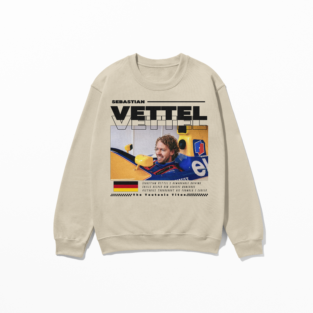 Vettel Sweatshirt SV5 Formula Race Driver Shirt F1 Gift Racing Inspired Shirt Aesthetic Racing Clothing Unisex Crewneck Sweatshirt