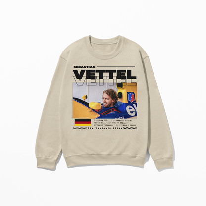 Vettel Sweatshirt SV5 Formula Race Driver Shirt F1 Gift Racing Inspired Shirt Aesthetic Racing Clothing Unisex Crewneck Sweatshirt