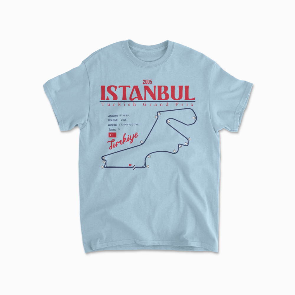 Istanbul Turkish Racing GP T-Shirt Formula Race Shirt F1 Gift Turkey Formula Racing Tee Unisex Crewneck Tshirt for Men & Women