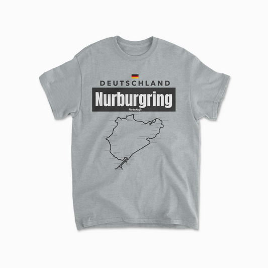 Nurburgring Racing Track T-Shirt Nordschleife Shirt Germany Car Motorsport Lover F1 Gift Deutschland Formula Unisex Cotton Tee