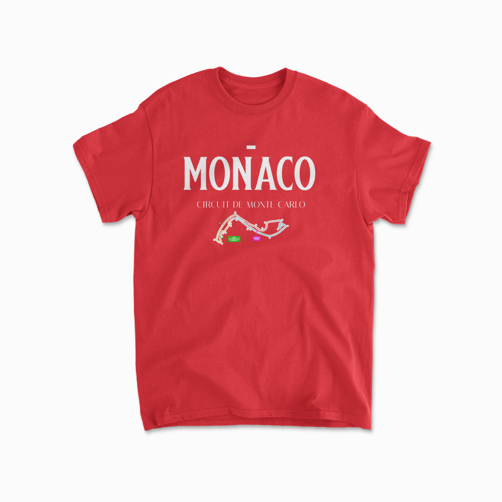 Monte Carlo Circuit de Monaco T-Shirt Formula Racing Shirt F1 Gift Monaco Race Tee Unisex Crewneck Tshirt for Men & Women