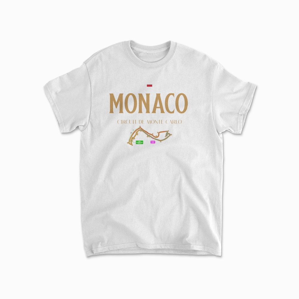 Monte Carlo Circuit de Monaco T-Shirt Formula Racing Shirt F1 Gift Monaco Race Tee Unisex Crewneck Tshirt for Men & Women