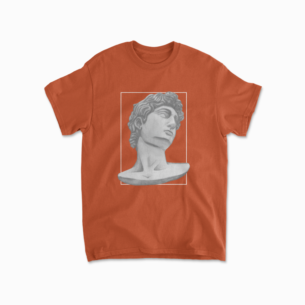 David of Michelangelo T Shirt Ancient Greek Roman Statue Aesthetics Cotton Trendy Printed T-shirt Top Tee for Men & Woman