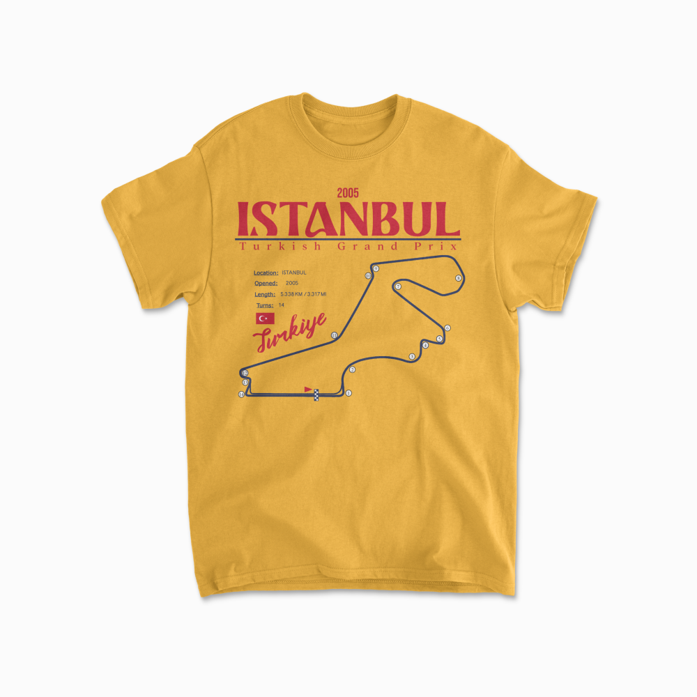 Istanbul Turkish Racing GP T-Shirt Formula Race Shirt F1 Gift Turkey Formula Racing Tee Unisex Crewneck Tshirt for Men & Women