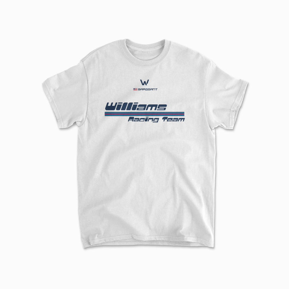 Williams Concept Design Racing T-Shirt Formula Race Tshirt F1 Driver Sargeant Shirt F1 Gifts Unisex Cotton Tee for Men Women