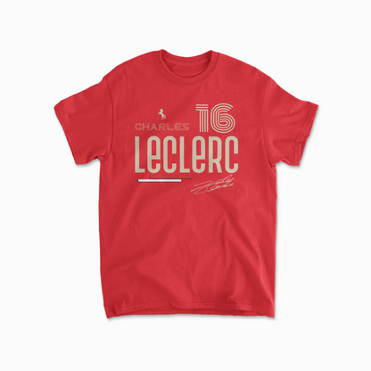 Leclerc T-shirt Formula Racing Shirt F1 Gift Formula Race Driver Charles Retro Unisex Crewneck Cotton Tee for Men & Women