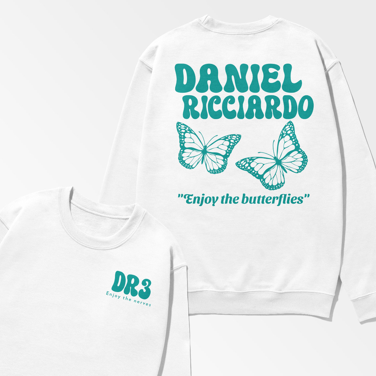 Ricciardo Sweatshirt Formula Sweatshirt Ricciardo Butterfly F1 Gift RIC3 Inspired Clothing Aesthetic Racing Unisex Crewneck Sweatshirt