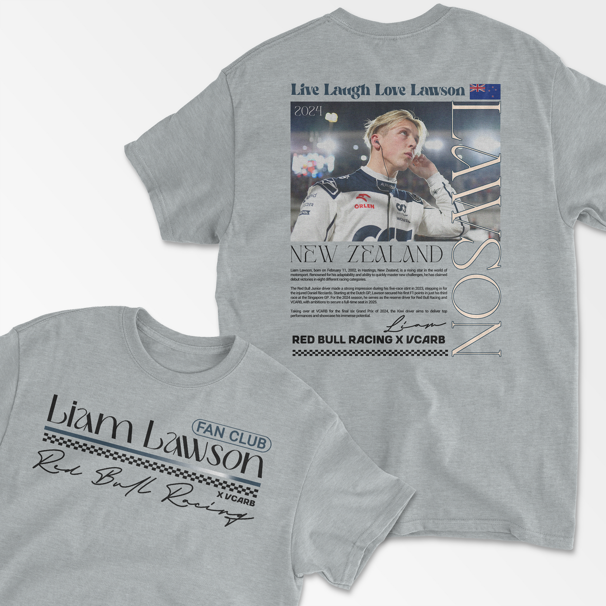 Liam Lawson Inspired Red Bull Formula 1 Racing Team T-Shirt