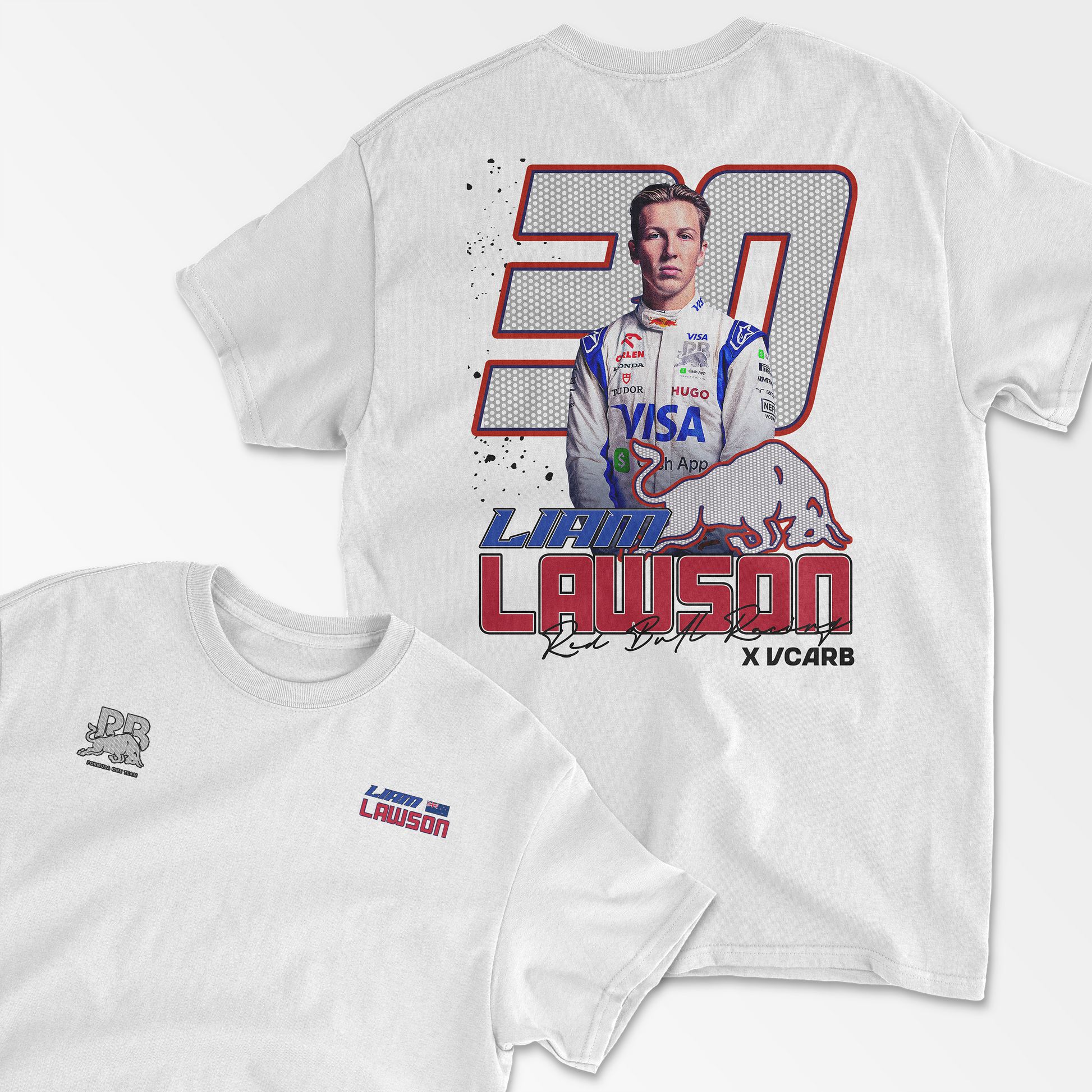 Liam Lawson Redbull Racing Inspired Formula 1 T-Shirt