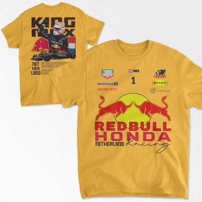 Redbull Formula 1 Inspired Max Verstappen T-Shirt | Honda Tee