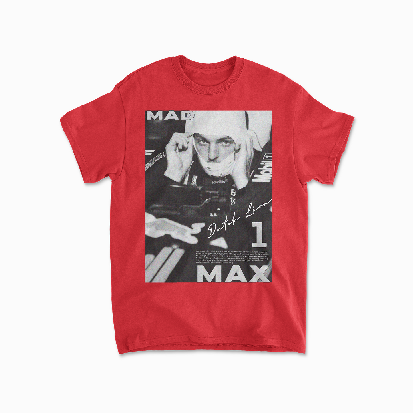 Max Verstappen Inspired T-Shirt | Vintage Redbull Formula 1 Shirt