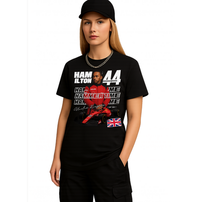 Lewis Hamilton Ferrari F1 T-Shirt, Formula 1 Racing Tee, Motorsport Fan Gift, Unisex Graphic Tee, Casual Racing Apparel