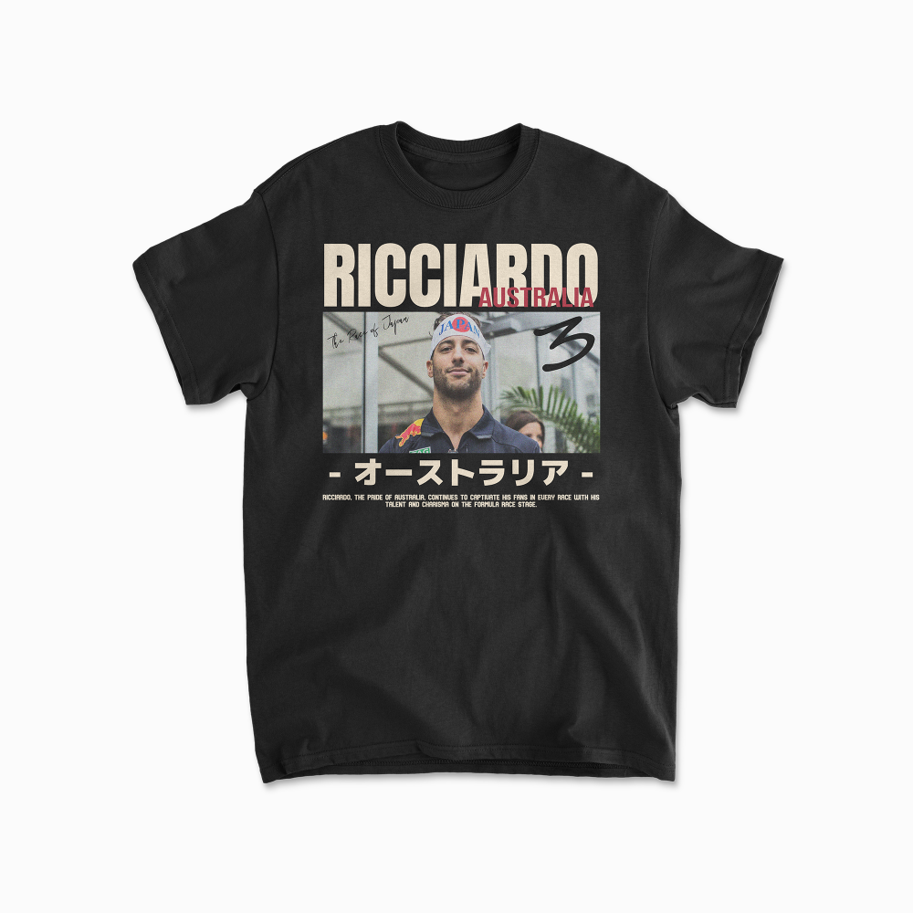 Ricciardo T-Shirt Formula Race Shirt Ricciardo Fan F1 Gift Racing RIC3 Inspired Clothing Aesthetic Racing Cotton Tee