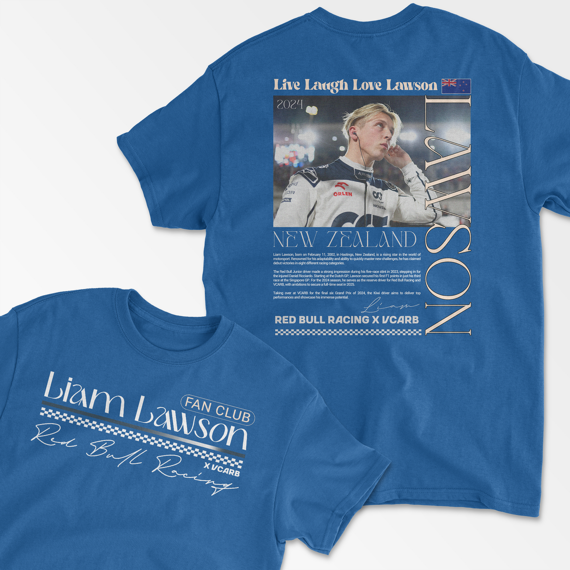 Liam Lawson Inspired Red Bull Formula 1 Racing Team T-Shirt