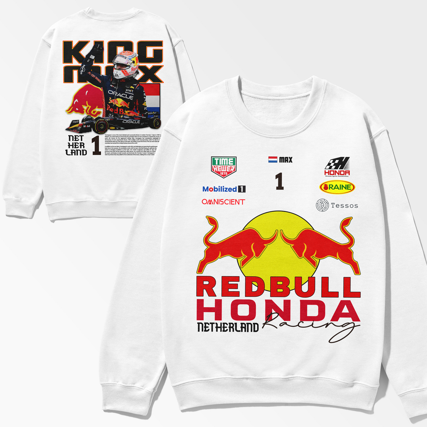 Max Verstappen Redbull F1 Team Vintage Sweatshirt