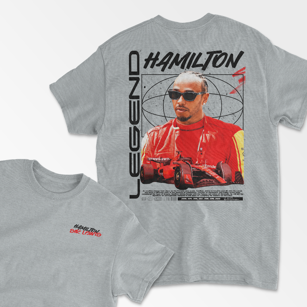 Hamilton T-Shirt F1 Shirt Racing Inspired F1 Gift British Concept Shirt Aesthetic Hamilton 44 Racing Clothing Unisex Crewneck Tee