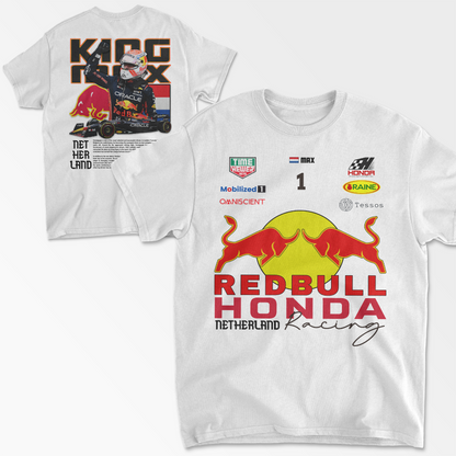 Redbull Formula 1 Inspired Max Verstappen T-Shirt | Honda Tee