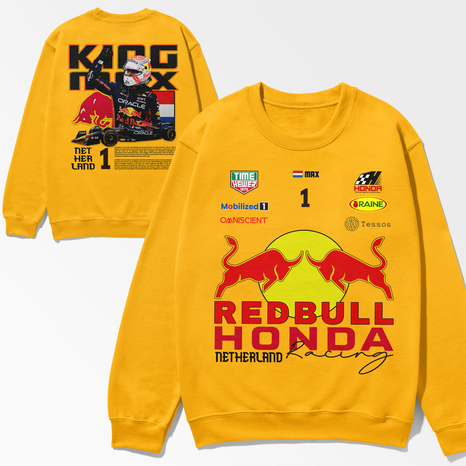 Max Verstappen Redbull F1 Team Vintage Sweatshirt