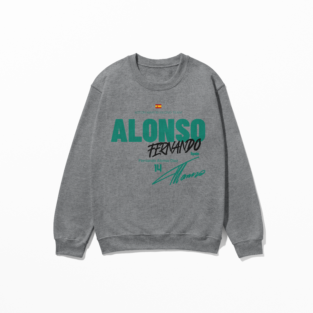 Alonso 14 Sweatshirt F1 Driver Concept Design Sweater Formula Race Fan Gift F1 Tee Unisex Crewneck Streetwear Style Sweatshirt