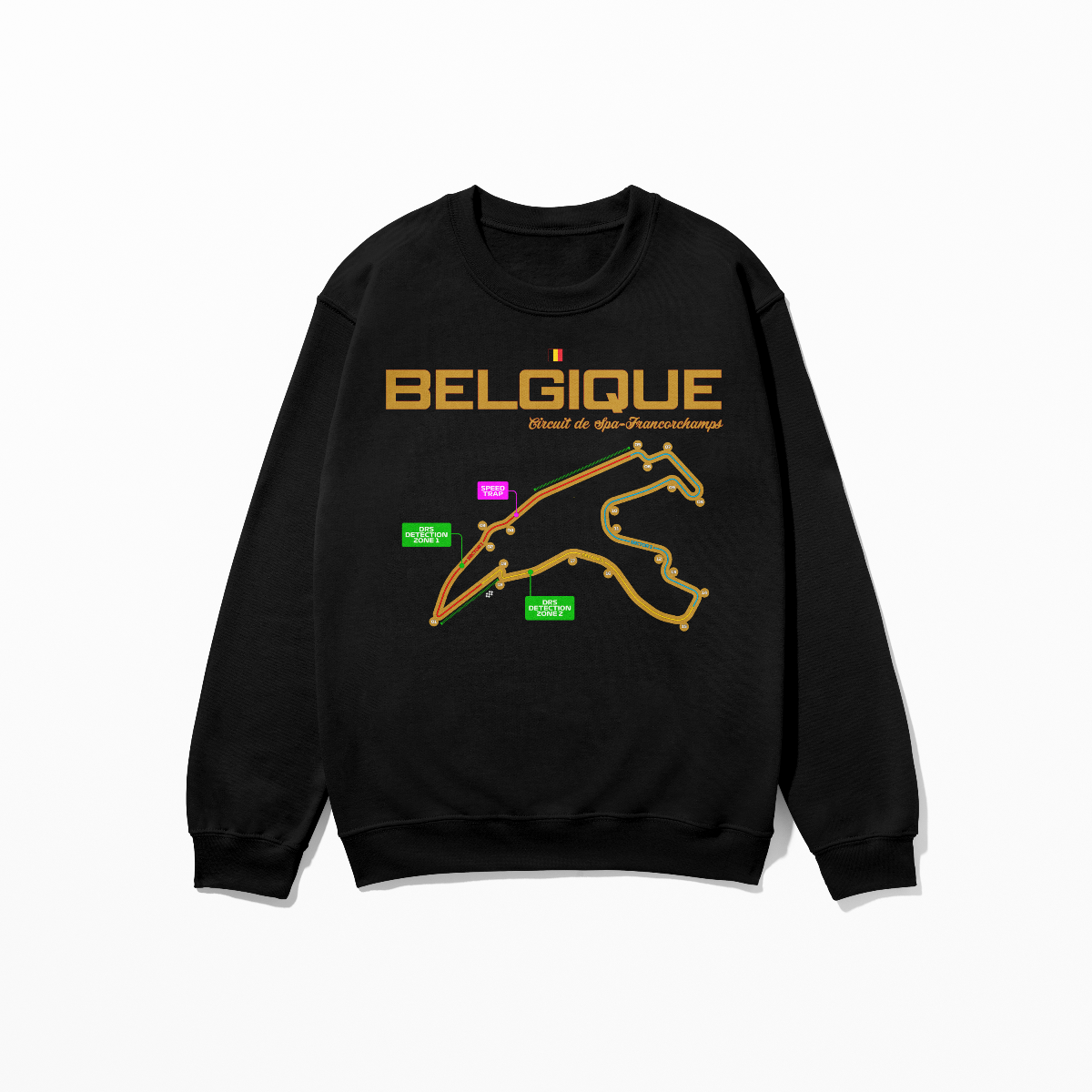 Belgium Circuit de Francorchamps Sweatshirt Formula Racing Sweatshirt F1 Gift Belgique F1 Sweatshirt Unisex Crewneck Sweatshirt