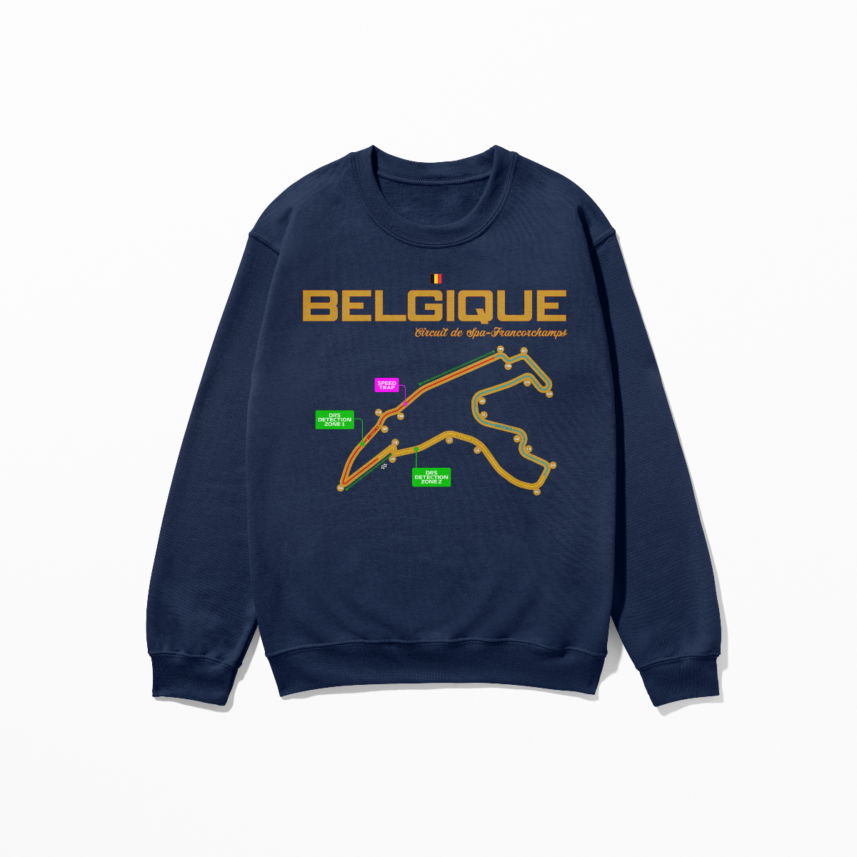 Belgium Circuit de Francorchamps Sweatshirt Formula Racing Sweatshirt F1 Gift Belgique F1 Sweatshirt Unisex Crewneck Sweatshirt