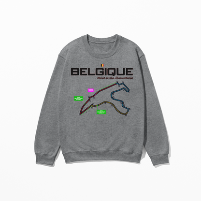 Belgium Circuit de Francorchamps Sweatshirt Formula Racing Sweatshirt F1 Gift Belgique F1 Sweatshirt Unisex Crewneck Sweatshirt