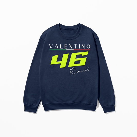 Rossi 46 The Doctor Inspired Design Sweatshirt Italian Motorsport Driver Shirt Motorcycle Racing Tee Unisex Crewneck Sweatshirt