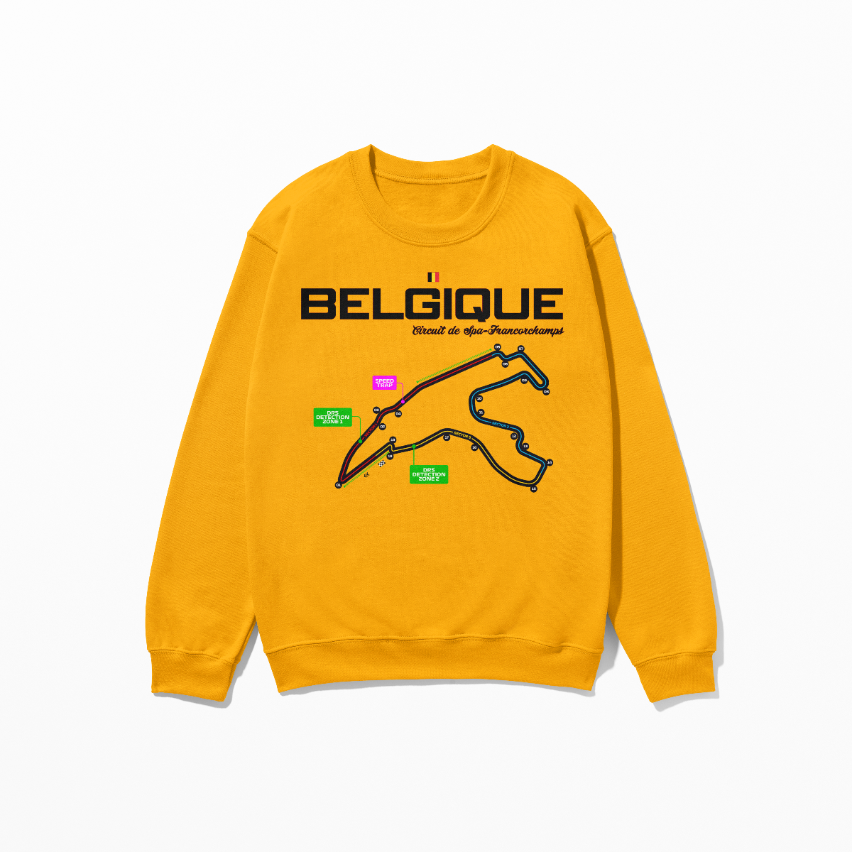 Belgium Circuit de Francorchamps Sweatshirt Formula Racing Sweatshirt F1 Gift Belgique F1 Sweatshirt Unisex Crewneck Sweatshirt