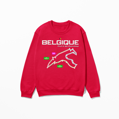 Belgium Circuit de Francorchamps Sweatshirt Formula Racing Sweatshirt F1 Gift Belgique F1 Sweatshirt Unisex Crewneck Sweatshirt