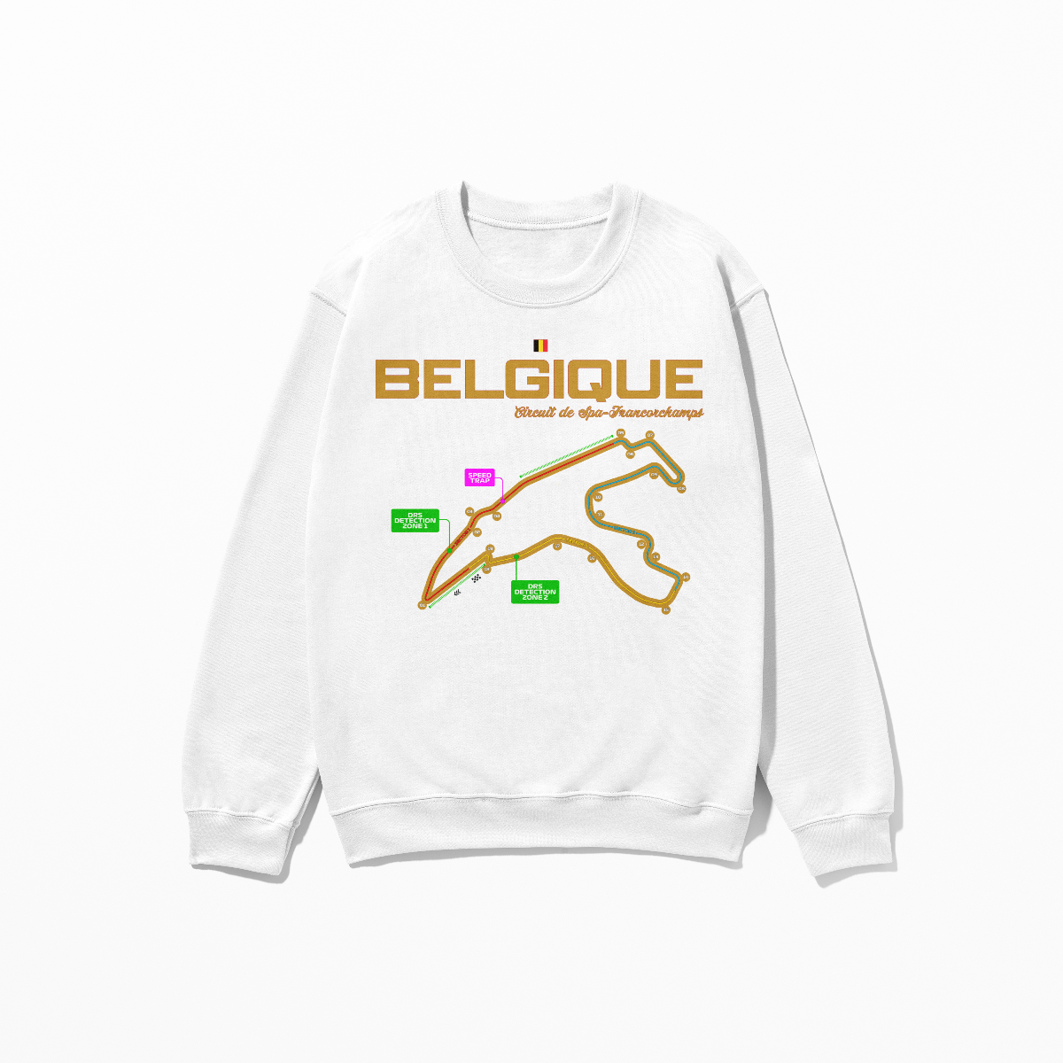 Belgium Circuit de Francorchamps Sweatshirt Formula Racing Sweatshirt F1 Gift Belgique F1 Sweatshirt Unisex Crewneck Sweatshirt