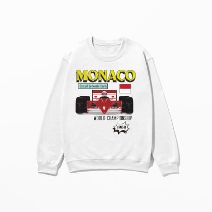 1988 Monte Carlo Circuit de Monaco Sweatshirt Formula Sweatshirt F1 Gift Monaco Winner Sweatshirt Unisex Crewneck Sweatshirt