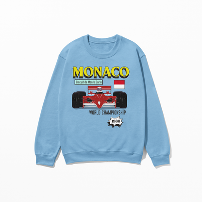 1988 Monte Carlo Circuit de Monaco Sweatshirt Formula Sweatshirt F1 Gift Monaco Winner Sweatshirt Unisex Crewneck Sweatshirt