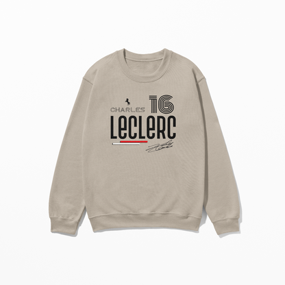 Leclerc Sweatshirt Formula Racing Sweatshirt F1 Gift Formula Race Driver Retro Unisex Crewneck Sweatshirt for Men Women