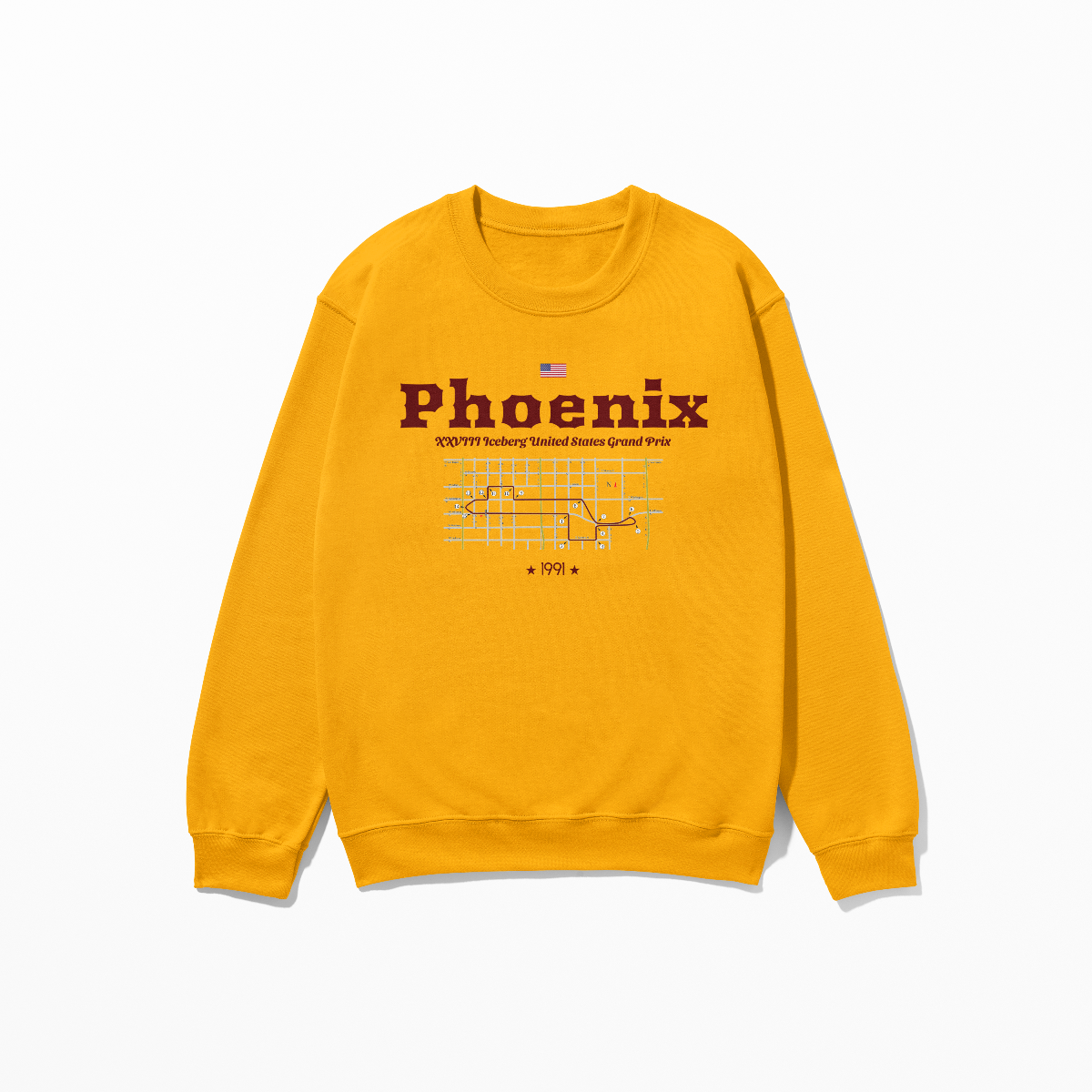 1991 Phoenix F1 Sweatshirt Formula Racing Iceberg Circuit Sweater Arizona Race Shirt Crewneck Concept Style Inspired F1 Sweatshirt