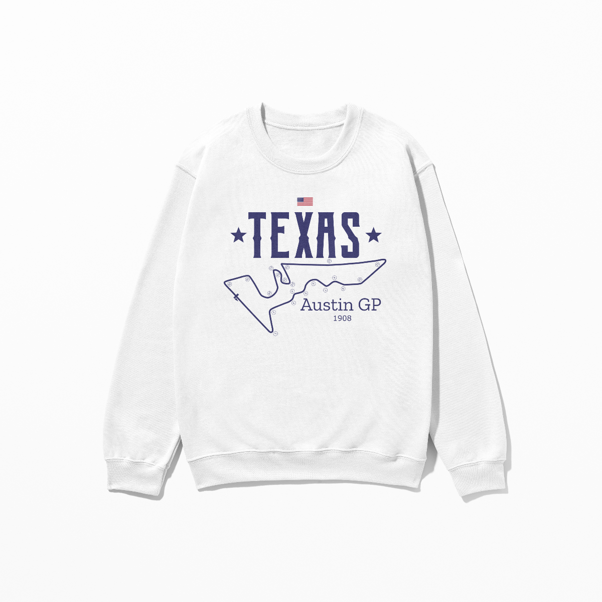 Austin Texas Racing Sweatshirt Formula Race Sweatshirt F1 Gift United States Circuit Gift Unisex Heavy Blend Crewneck Sweatshirt