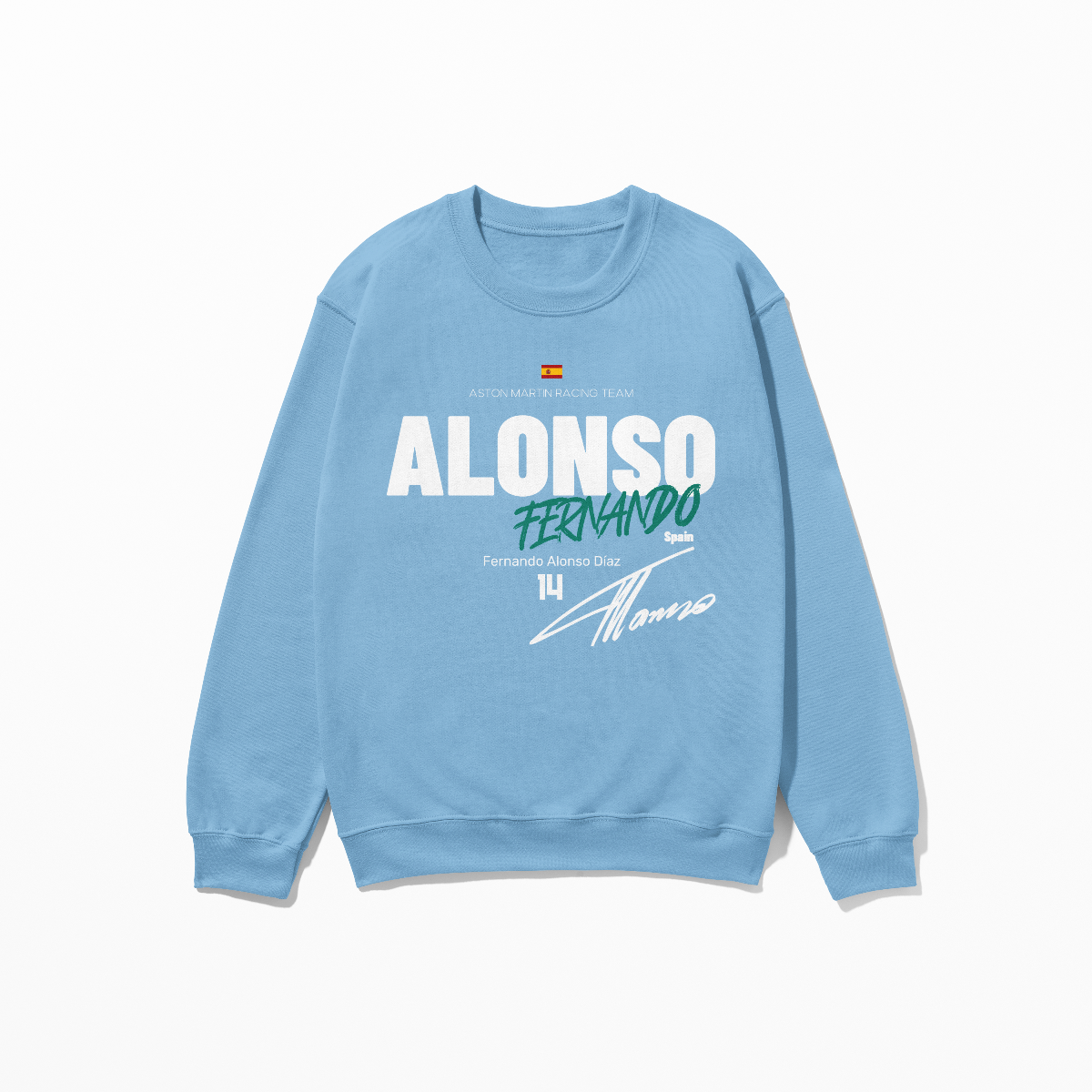 Alonso 14 Sweatshirt F1 Driver Concept Design Sweater Formula Race Fan Gift F1 Tee Unisex Crewneck Streetwear Style Sweatshirt